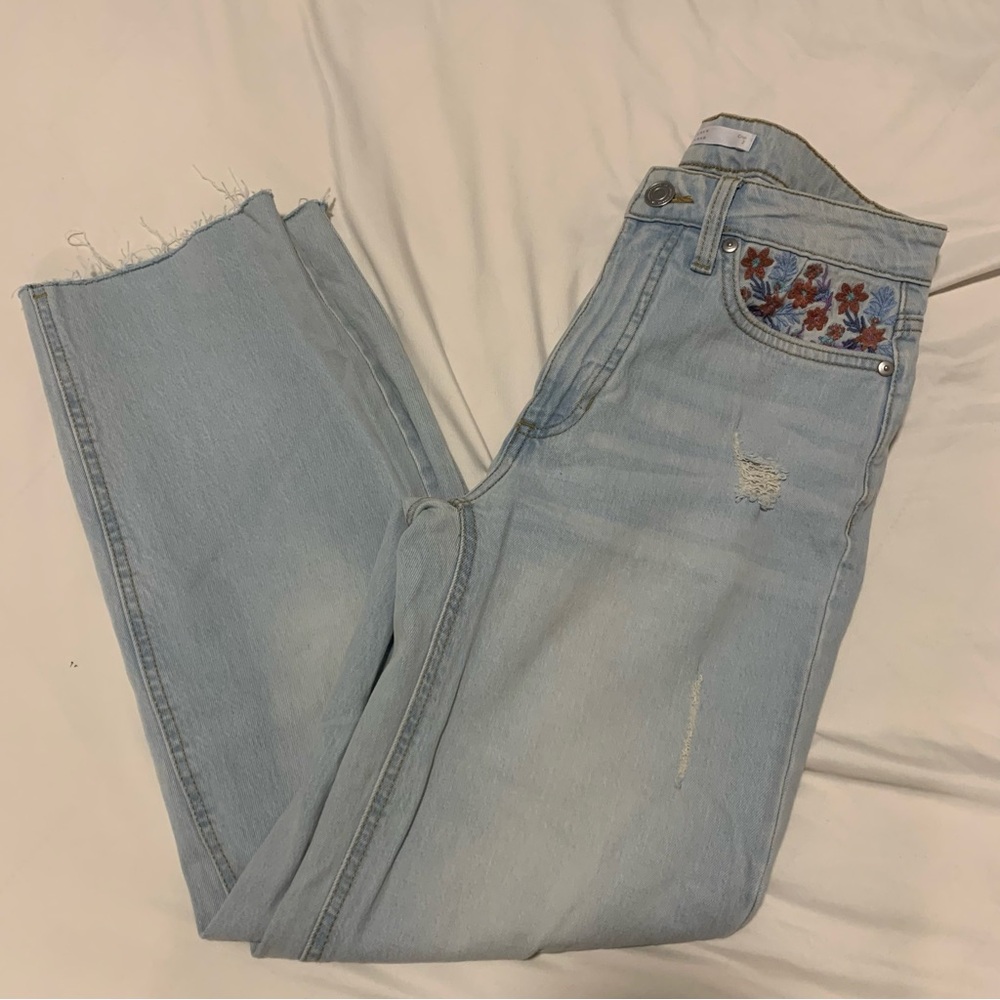 Lauren Conrad Flower Jeans